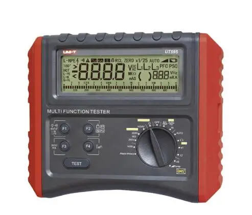 RCD Consequence Loop/Line Impedance Insulation Resistance Earthing Continuity Tester UT 595
RCD Consequence Loop/Line Impedance Insulation Resistance Earthing Continuity Tester UT 595