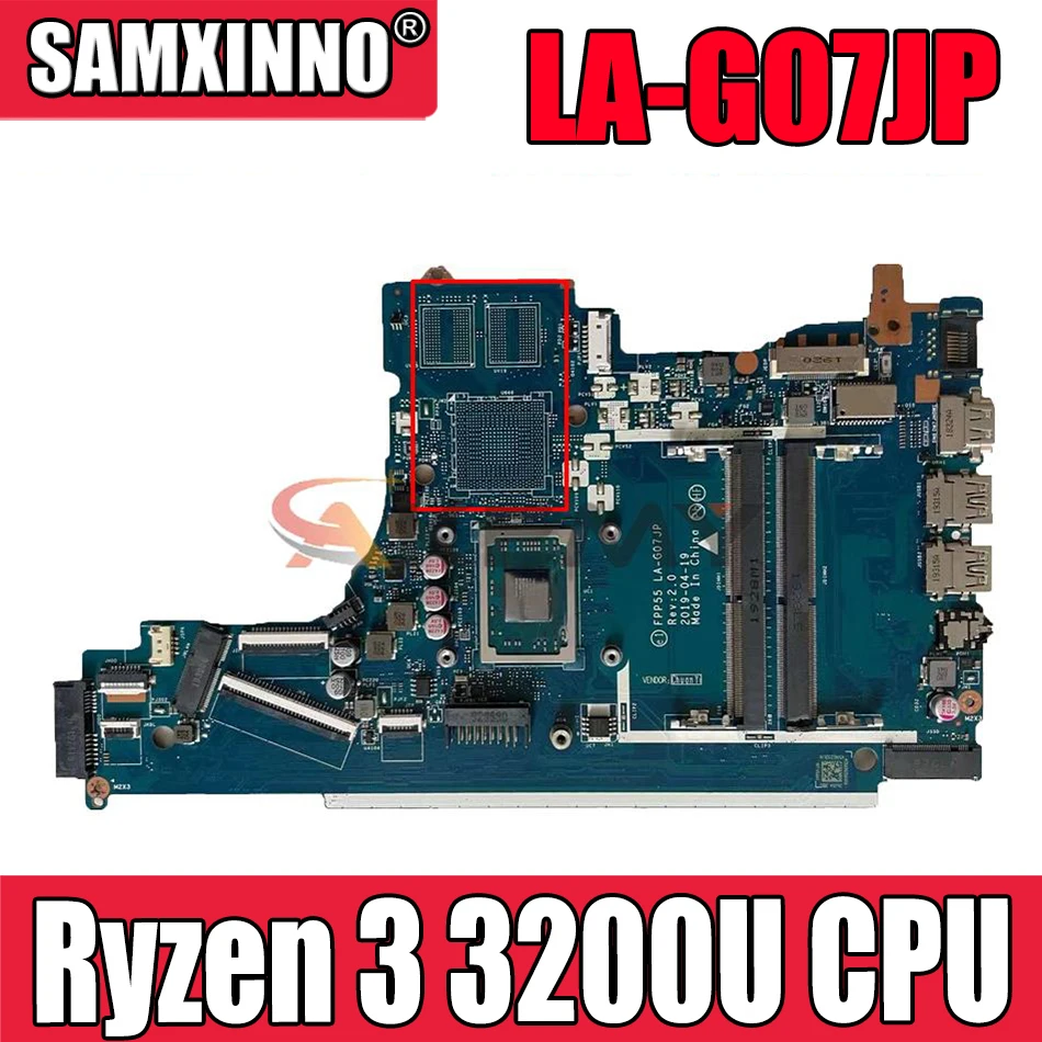 LA-G07JP для HP 15-DB 15-DX 255 G7 Материнская плата ноутбука L46516-501 L46516-601 с Ryzen 3 3200U DDR4 GM
LA-G07JP для HP 15-DB 15-DX 255 G7 Материнская плата ноутбука L46516-501 L46516-601 с Ryzen 3 3200U DDR4 GM