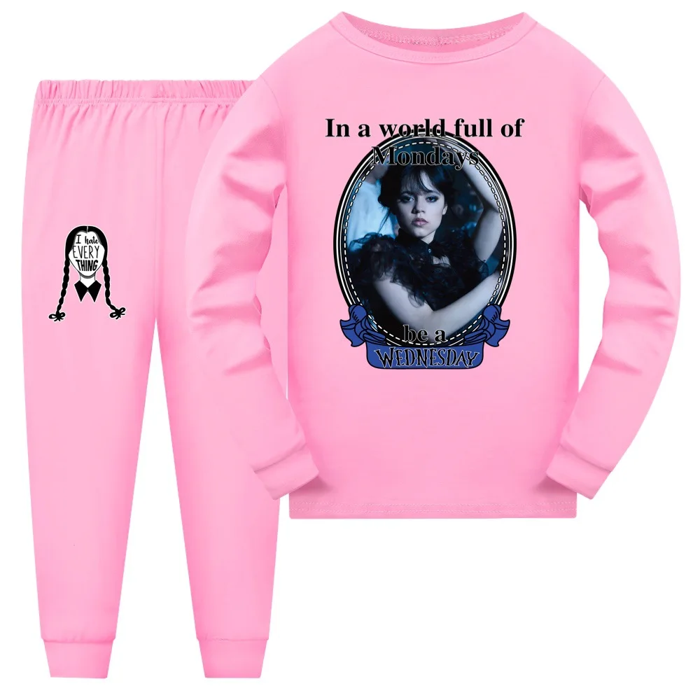 Spring Pijamas for Kids Christmas Nightwear Cotton Nightgown Sleepwear Boys Girls Wednesday Addams Family Pyjamas Set for Child
Spring Pijamas for Kids Christmas Nightwear Cotton Nightgown Sleepwear Boys Girls Wednesday Addams Family Pyjamas Set for Child