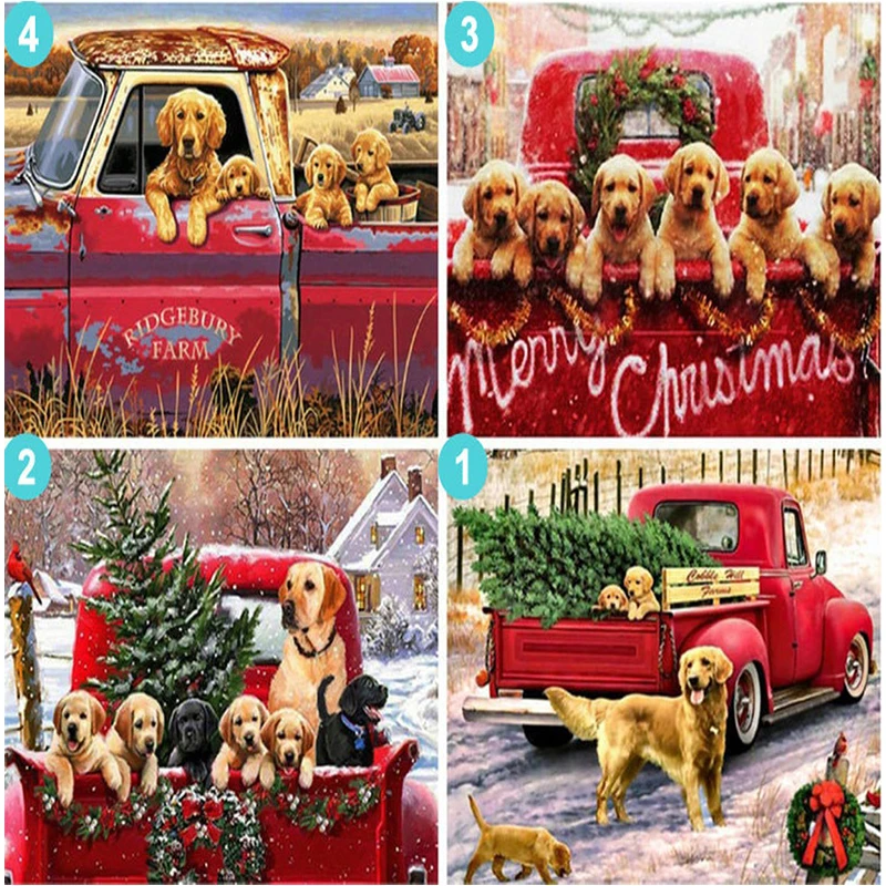 Diamond Painting Kits 5D DIY Diamond Embroidery Dog Christmas Animal Full Round With AB Drill Wall Decorations Gift Diamond Art
Diamond Painting Kits 5D DIY Diamond Embroidery Dog Christmas Animal Full Round With AB Drill Wall Decorations Gift Diamond Art