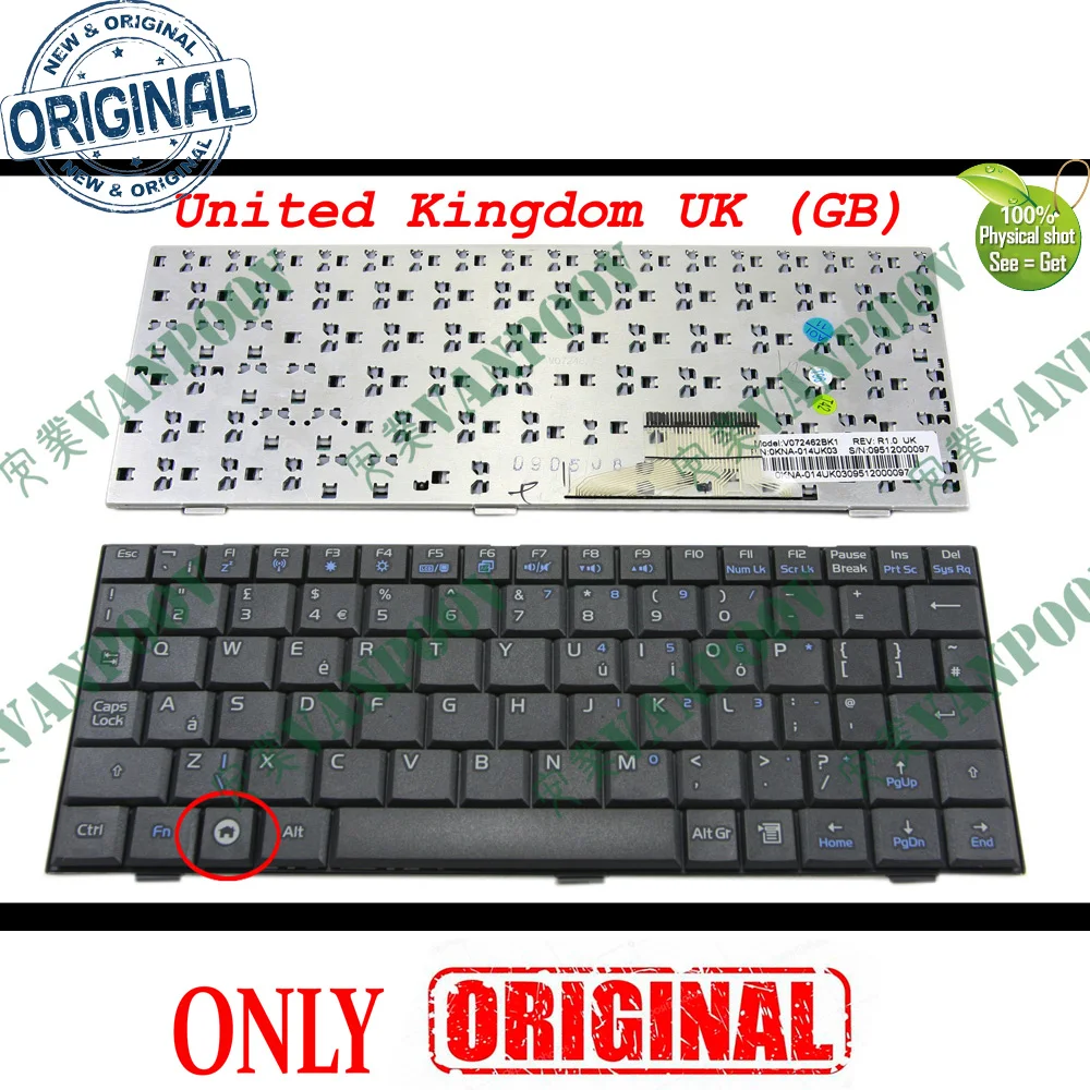 New Notebook Laptop keyboard for ASUS EeePC Eee PC 700 701 900 901 Black United Kingdom UK Version - V072462BK1
New Notebook Laptop keyboard for ASUS EeePC Eee PC 700 701 900 901 Black United Kingdom UK Version - V072462BK1
