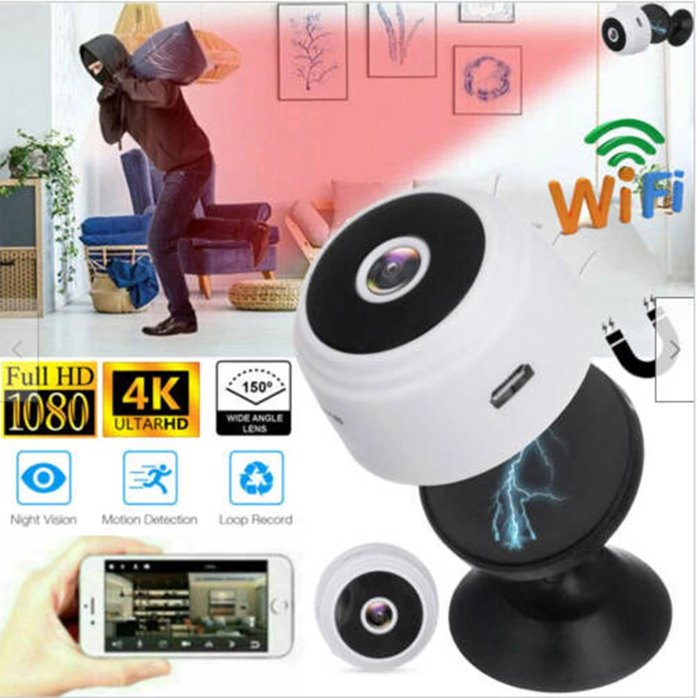 WiFi Camera A9 Mini Camera 1080p HD Night Version Micro Voice Wireless IP Camera Night Vision & Motion Detection & Alarm Push
WiFi Camera A9 Mini Camera 1080p HD Night Version Micro Voice Wireless IP Camera Night Vision & Motion Detection & Alarm Push