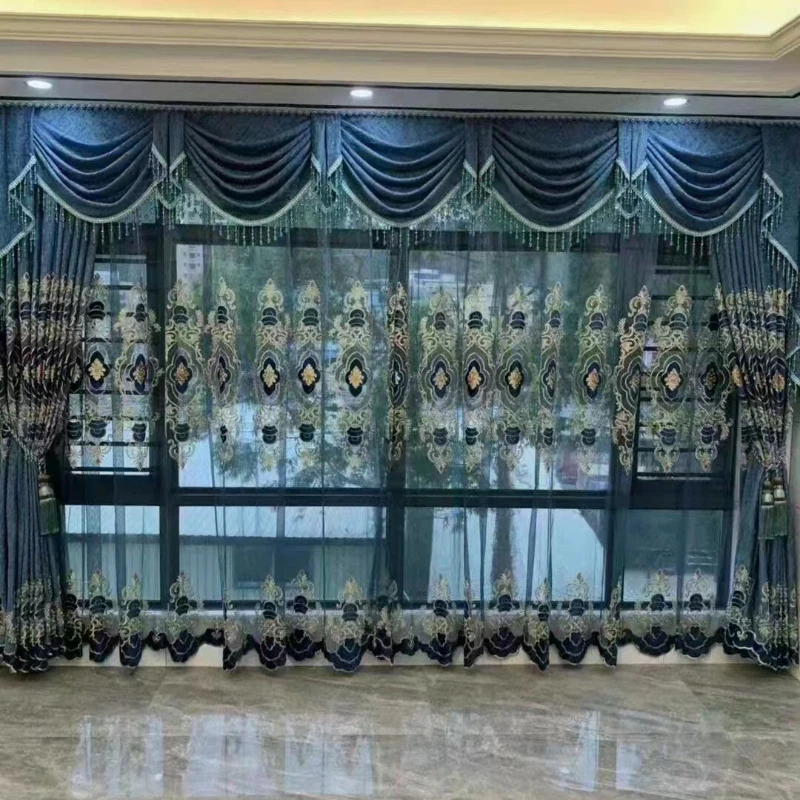 Living Room European-style Small Hollow Luxury High-end Laser Embroidered Curtains Bedroom Blackout Curtains
Living Room European-style Small Hollow Luxury High-end Laser Embroidered Curtains Bedroom Blackout Curtains