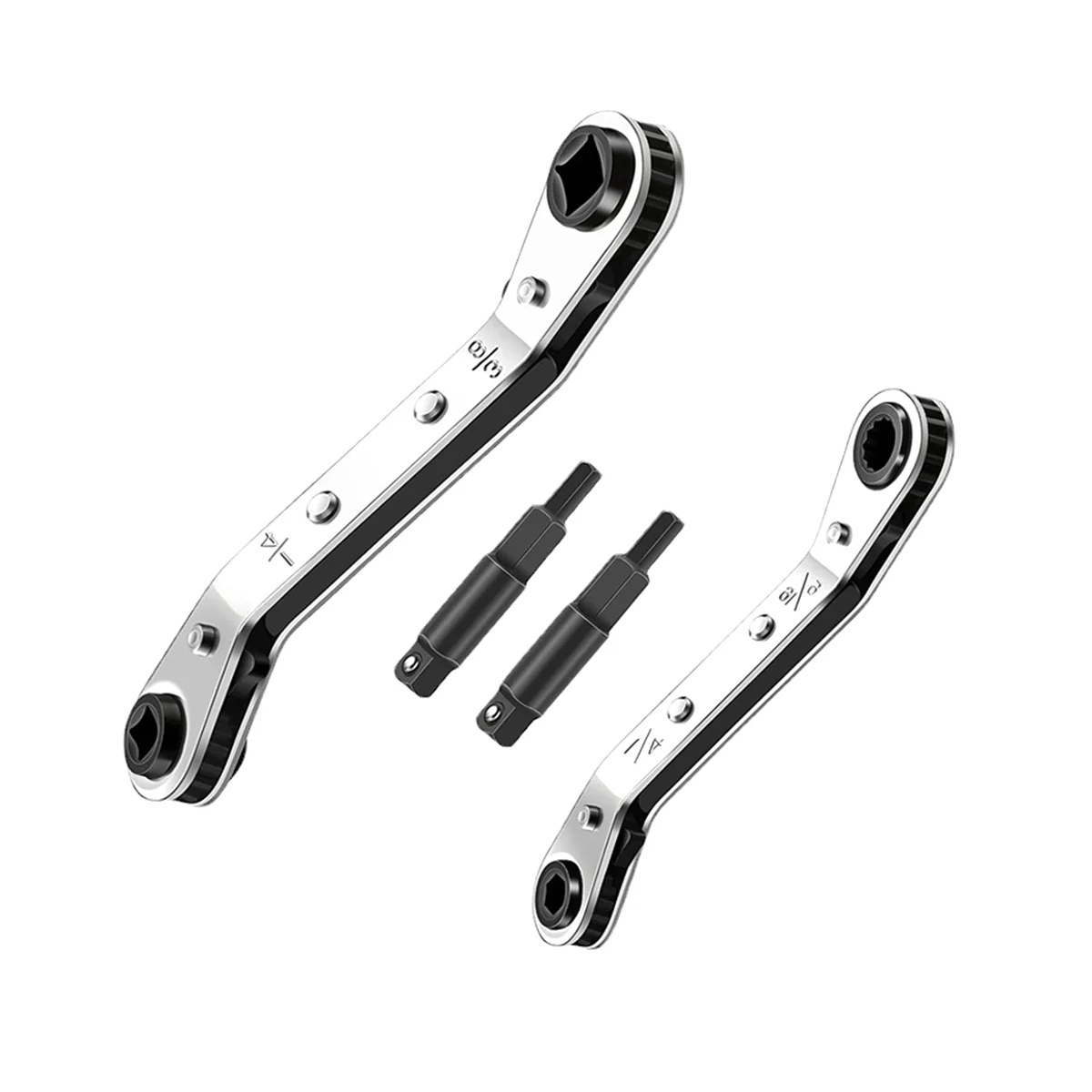 Hvac Service Wrench Tool, Air Conditioner Valve Ratchet Wrench Set for Air Refrigeration Tool and Equipment Repair Tool
Hvac Service Wrench Tool, Air Conditioner Valve Ratchet Wrench Set for Air Refrigeration Tool and Equipment Repair Tool