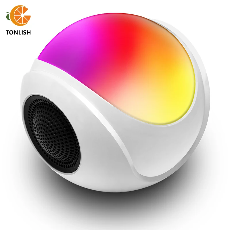 

TONLISH настольная цветная Беспроводная Bluetooth-колонка, портативный мини-сабвуфер с высокой производительностью и поддержкой TF-карты