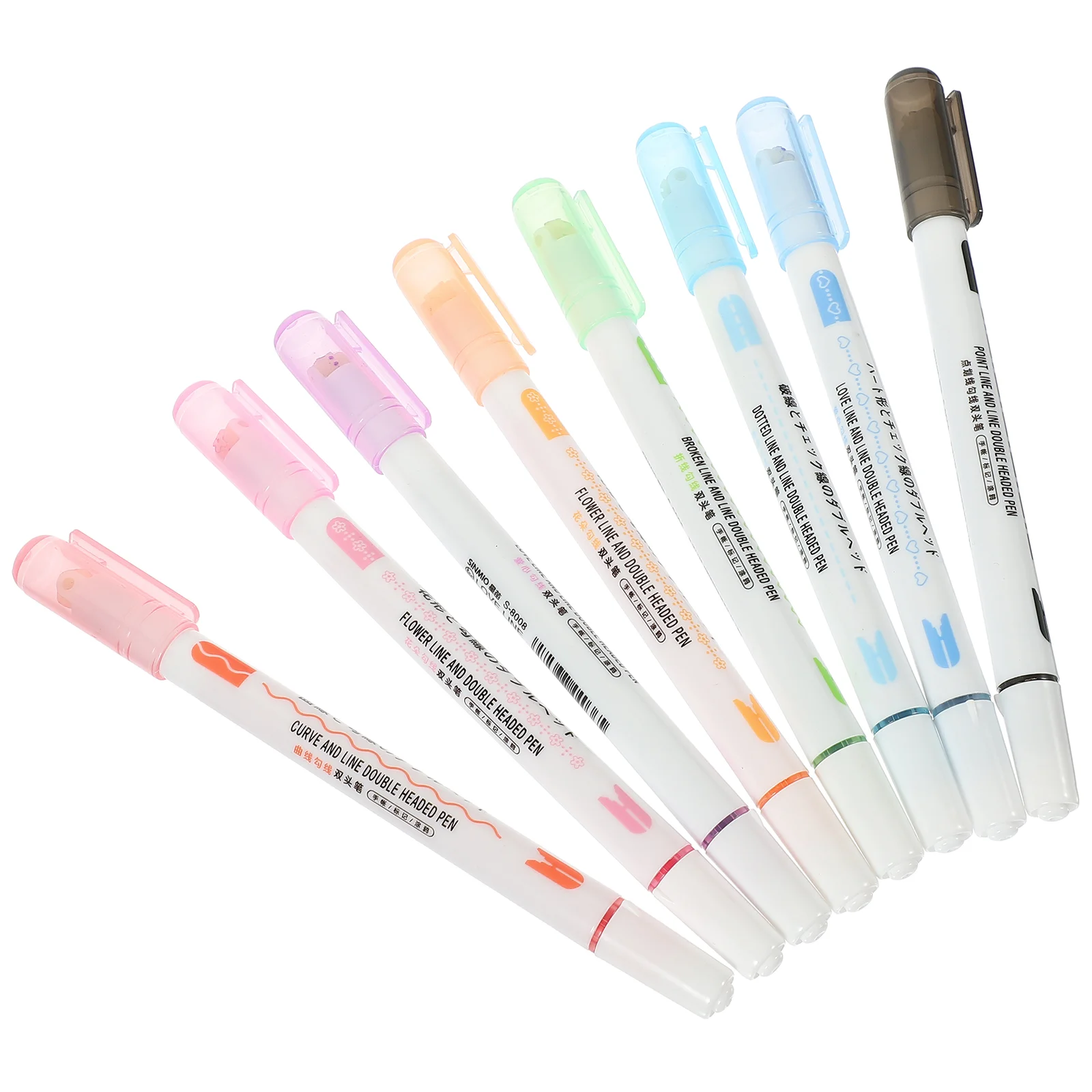 8Pcs Curve Markers Floral Pens Markers Journaling Supplies Colorful Pens Note Taking Supplies
8Pcs Curve Markers Floral Pens Markers Journaling Supplies Colorful Pens Note Taking Supplies