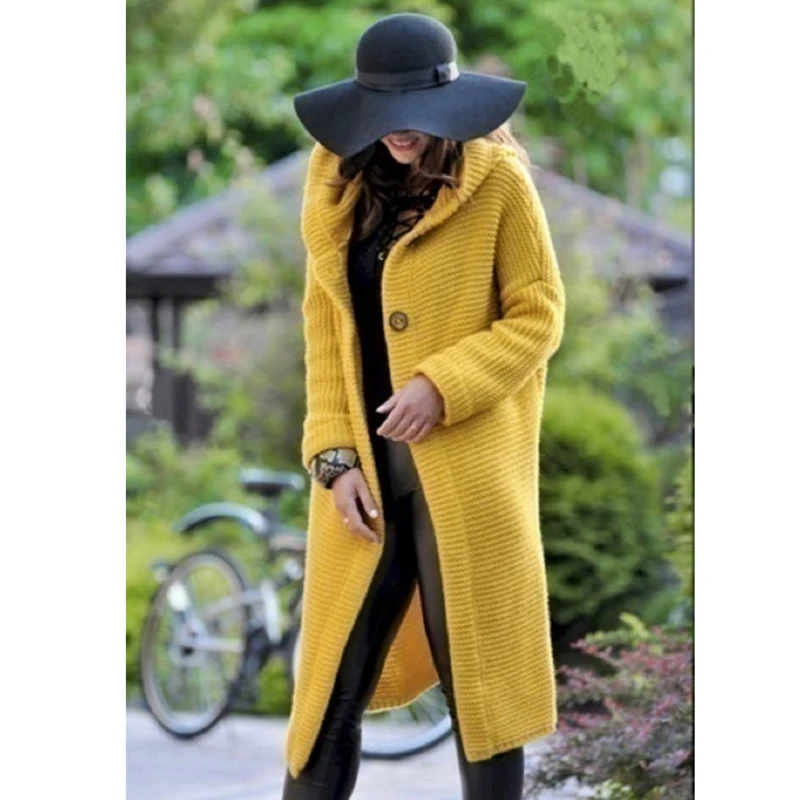 Fashion Knit Cardigan Women Long Sleeve Hooded Sweaters Plus Size Female Loose Long Cardigan Sweaters 2022 Autumn Winter
Fashion Knit Cardigan Women Long Sleeve Hooded Sweaters Plus Size Female Loose Long Cardigan Sweaters 2022 Autumn Winter