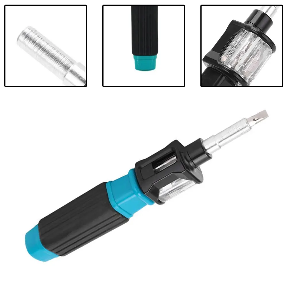 6-in-1 Multi-bit Ratchet Screwdriver SL3 SL4 SL6 PH1 PH2 PH3 Head Steel 8155B Driver Hand Tools Repairing Maintenance Tools
6-in-1 Multi-bit Ratchet Screwdriver SL3 SL4 SL6 PH1 PH2 PH3 Head Steel 8155B Driver Hand Tools Repairing Maintenance Tools