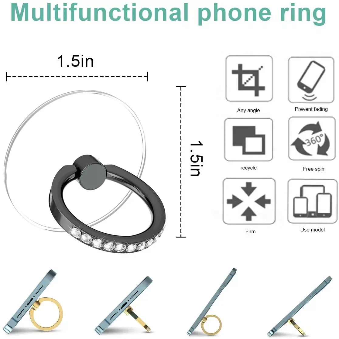 Free Shipping Transparent Finger Grip Clear 360° Degree Rotation Kickstand Compatible iPhones Cell Phone Ring Holder Stand
Free Shipping Transparent Finger Grip Clear 360° Degree Rotation Kickstand Compatible iPhones Cell Phone Ring Holder Stand