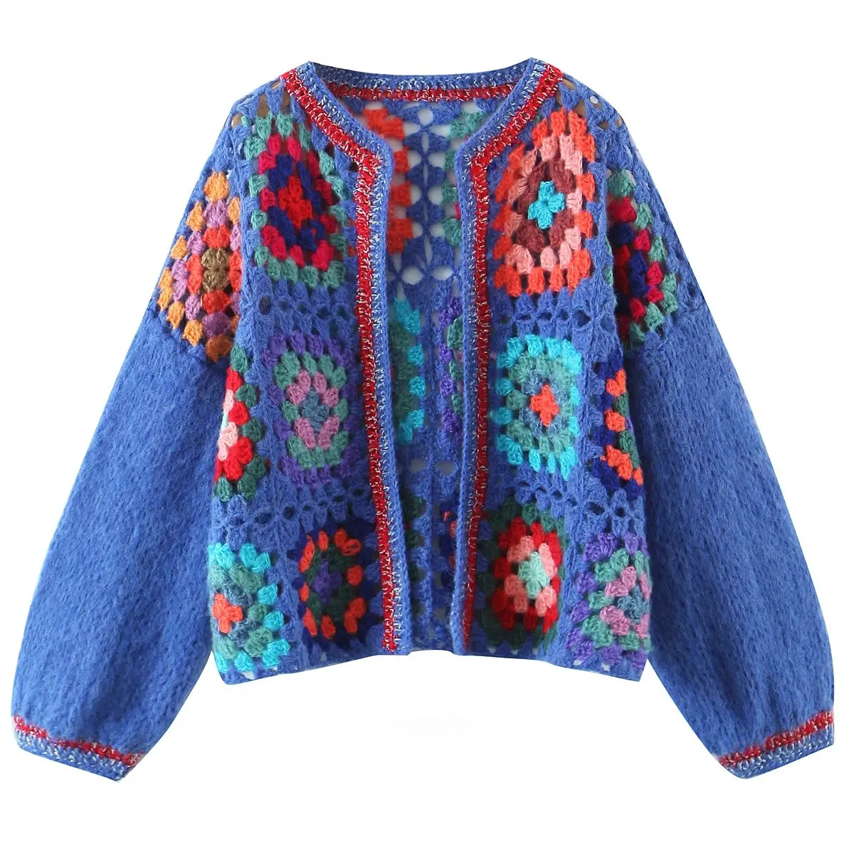 Women 2022 New Fashion All Handmade Grandmother Checkered Gold Wire Cardigan Vintage Long Sleeve Female Outerwear Chic Tops
Women 2022 New Fashion All Handmade Grandmother Checkered Gold Wire Cardigan Vintage Long Sleeve Female Outerwear Chic Tops