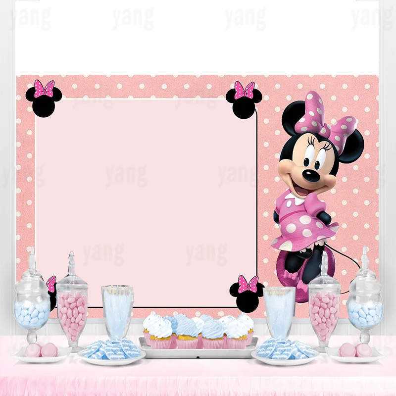 Disney Pink Dots Minnie Mouse Backdrop Party Supplies Princess Photography Backdrop Birthday Background Girls Boys Decoration
Disney Pink Dots Minnie Mouse Backdrop Party Supplies Princess Photography Backdrop Birthday Background Girls Boys Decoration