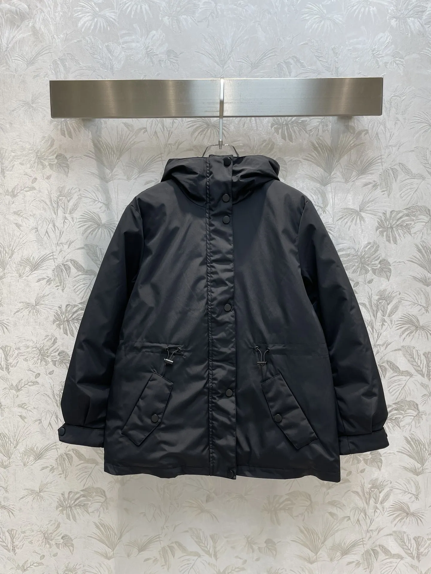 Женская одежда 2023, свободная куртка с капюшоном и воротником-стойкой на талии, новинка на осень и зиму 1017