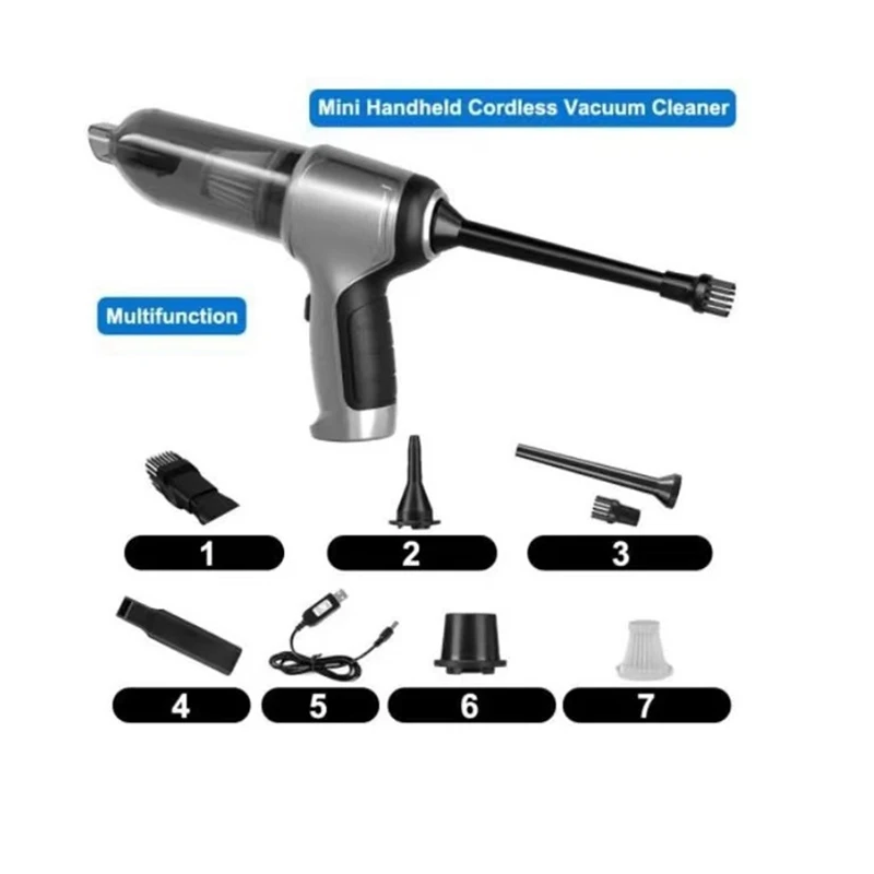 3-In-1 Car Vacuum Cleaner+5Xfilters 120W 9000Pa Super Powerful Wireless Blow Suck Dual-Purpose Keyboard Vacuum Cleaner
3-In-1 Car Vacuum Cleaner+5Xfilters 120W 9000Pa Super Powerful Wireless Blow Suck Dual-Purpose Keyboard Vacuum Cleaner