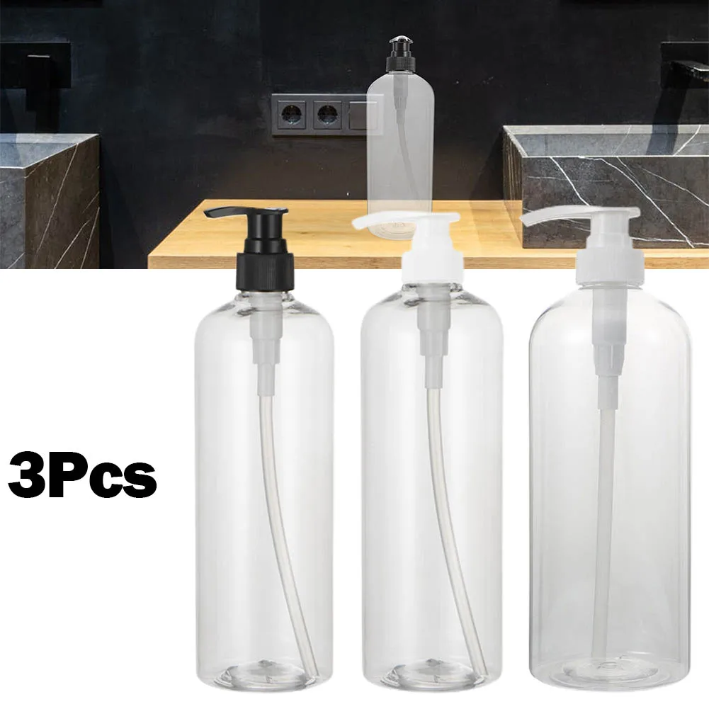 3pcs Soap Dispenser Transparent Storage Shampoo Pump Bottles Cream Lotion Container 500ml Family Hotel Kitchen Bathroom
3pcs Soap Dispenser Transparent Storage Shampoo Pump Bottles Cream Lotion Container 500ml Family Hotel Kitchen Bathroom
