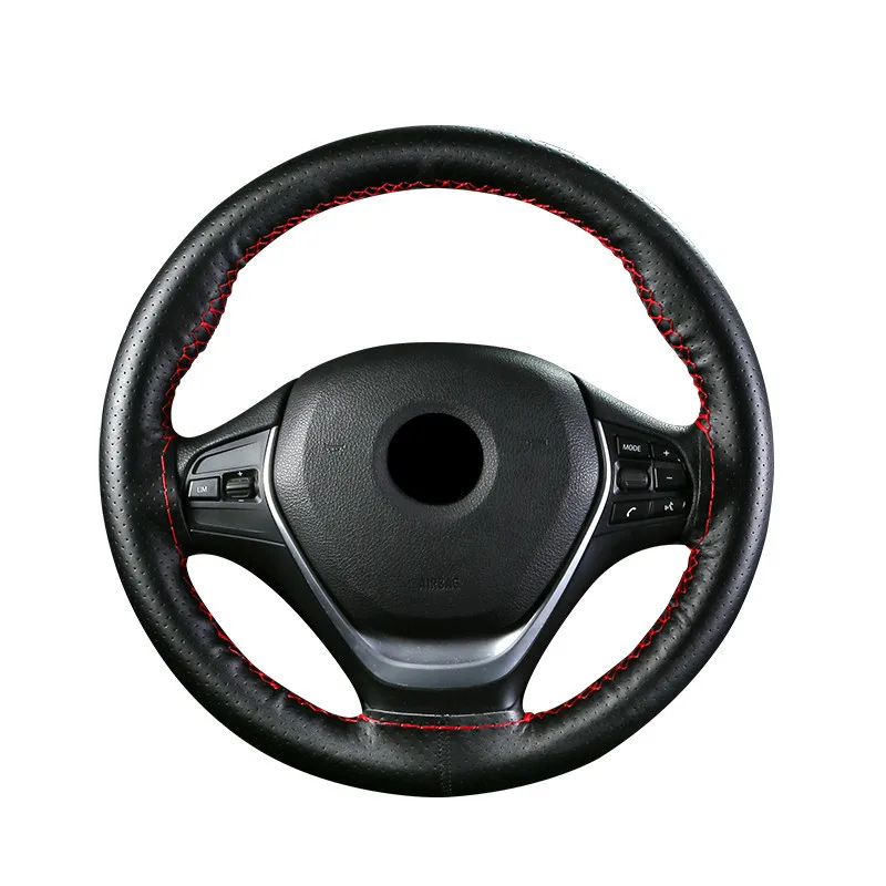 Genuine Leather Hand Stitched Steering Wheel Cover Four Seasons Applicable Car Handle Pu Leather Car Interior Supplies
Genuine Leather Hand Stitched Steering Wheel Cover Four Seasons Applicable Car Handle Pu Leather Car Interior Supplies