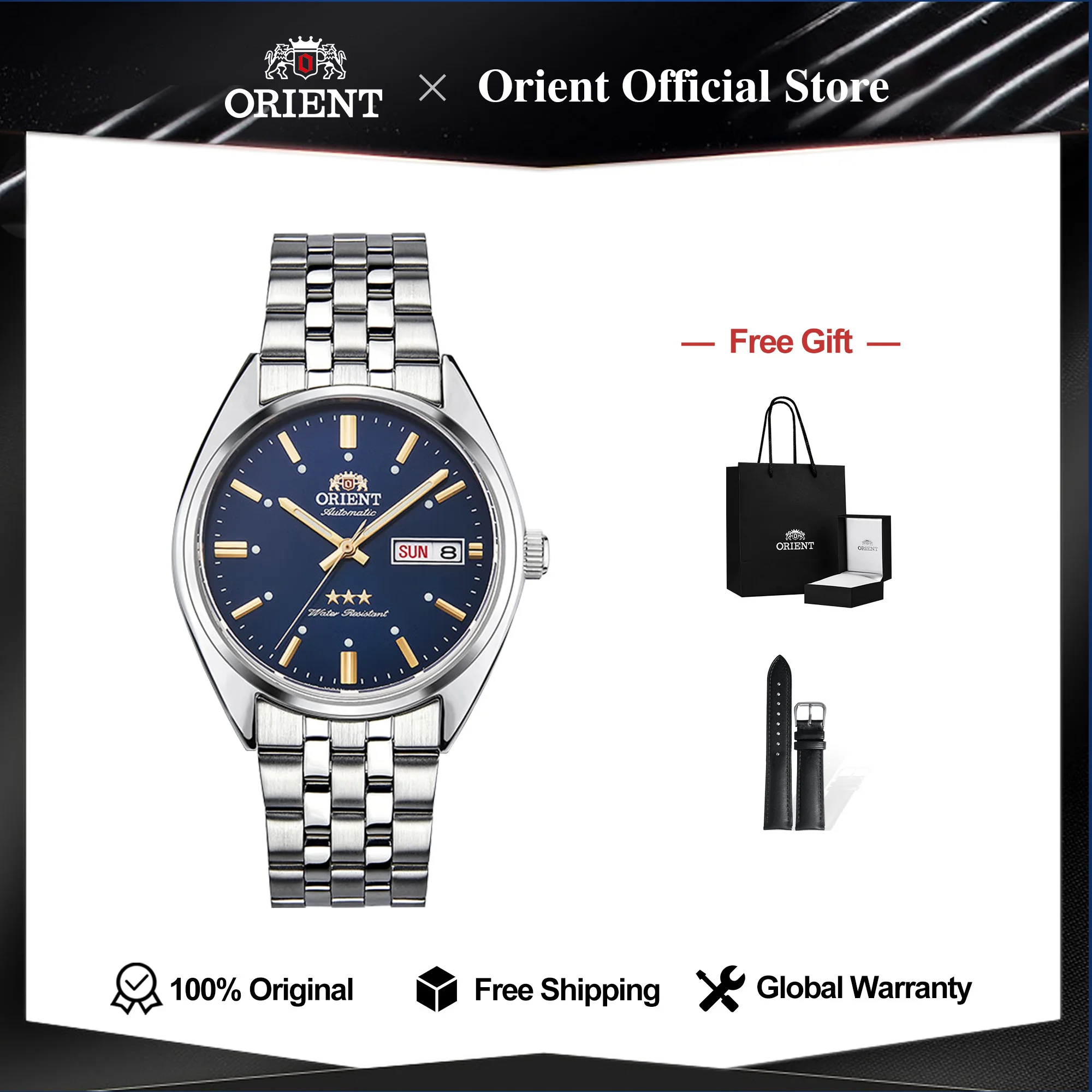 Original Orient MAN MECHAN WATCH TriStar MAN WATCH FREE SHIPPING, Vintage Classic Mineral Crystal Business Watch Stainless Steel
Original Orient MAN MECHAN WATCH TriStar MAN WATCH FREE SHIPPING, Vintage Classic Mineral Crystal Business Watch Stainless Steel