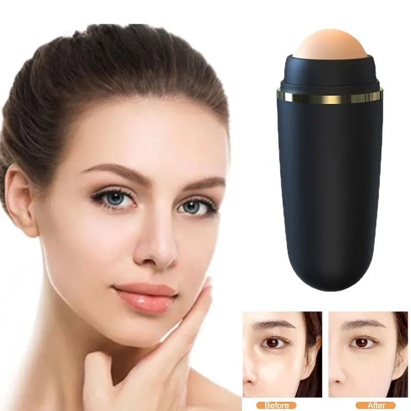 

Natural Volcanic Stone Oil Control Cleaning Roller Mini Facial Rolling Ball Shrink Pores 3 Colors Matte Makeup Beauty Instrument