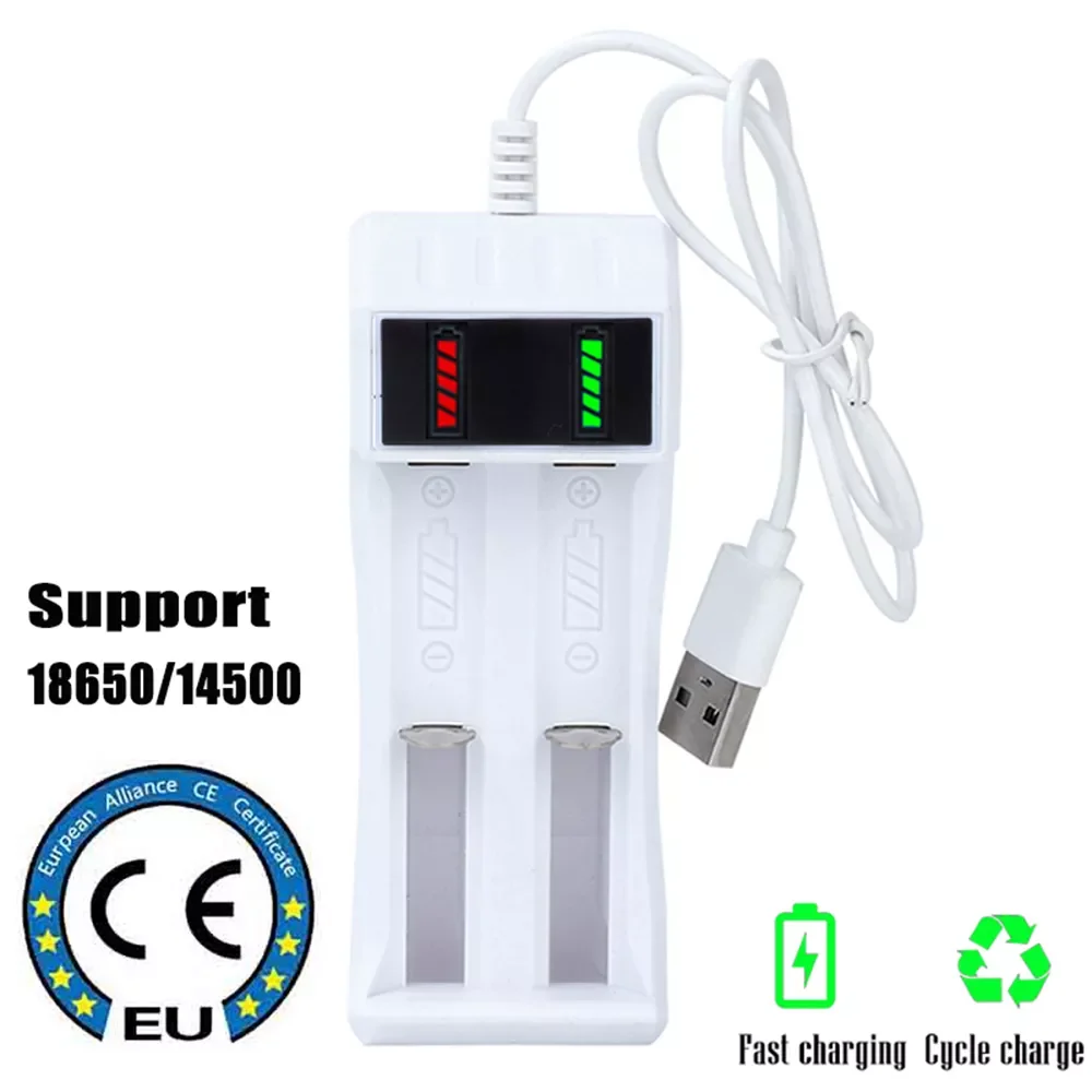 14500 /18650 Battery Charger Universal 2 Slot Li-ion Battery USB Charger Smart led Chargering for Rechargeable Batteries
14500 /18650 Battery Charger Universal 2 Slot Li-ion Battery USB Charger Smart led Chargering for Rechargeable Batteries