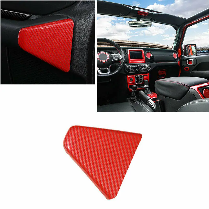 Co-pilot Armrest Cover Trim 2pcs Red Carbon Fiber For Jeep Wrangler JL 18-2020 
Co-pilot Armrest Cover Trim 2pcs Red Carbon Fiber For Jeep Wrangler JL 18-2020