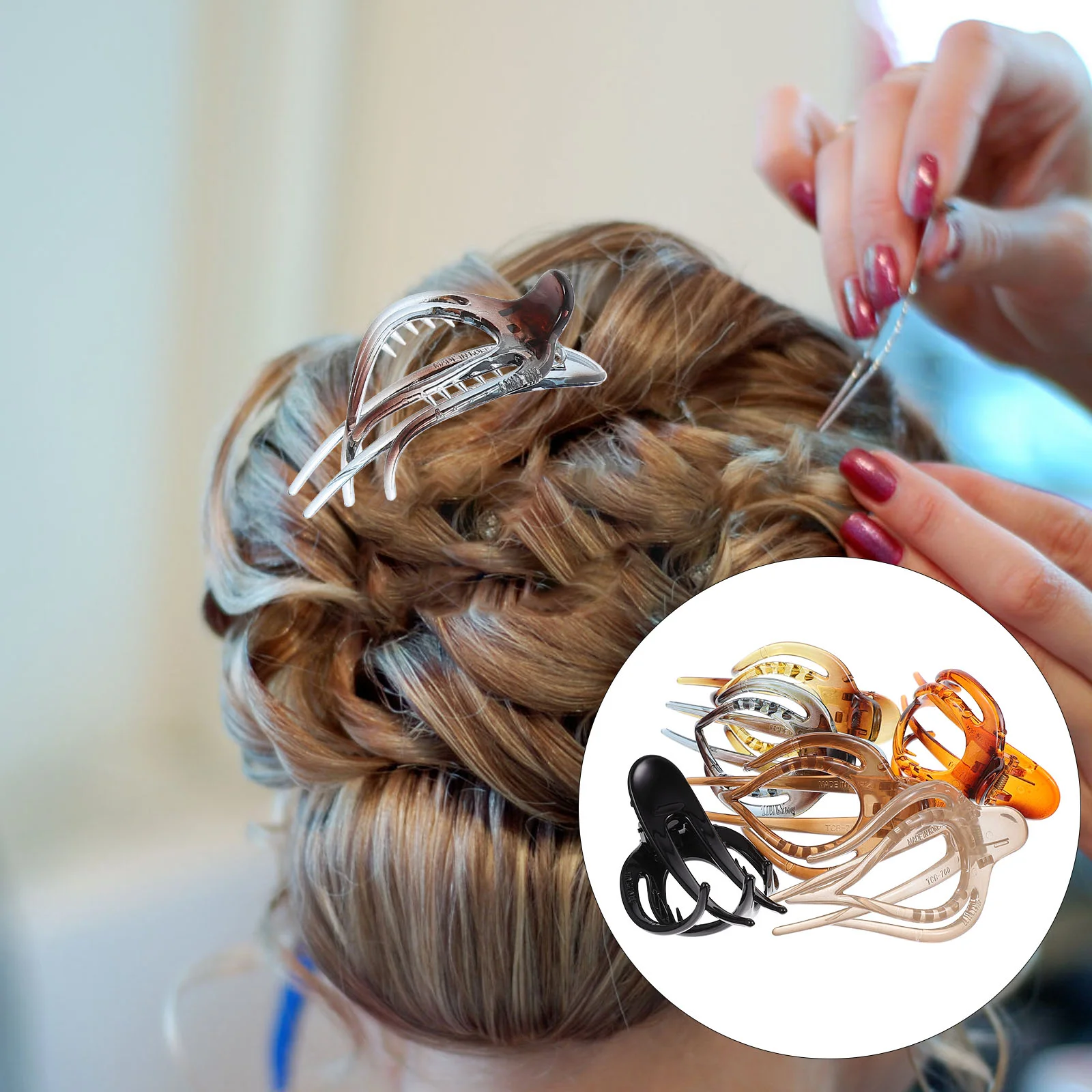 6pcs Womens Hair Clips French Hair Claw Clip Plastic Hair Claw Clips Hair Styling Tools
6pcs Womens Hair Clips French Hair Claw Clip Plastic Hair Claw Clips Hair Styling Tools