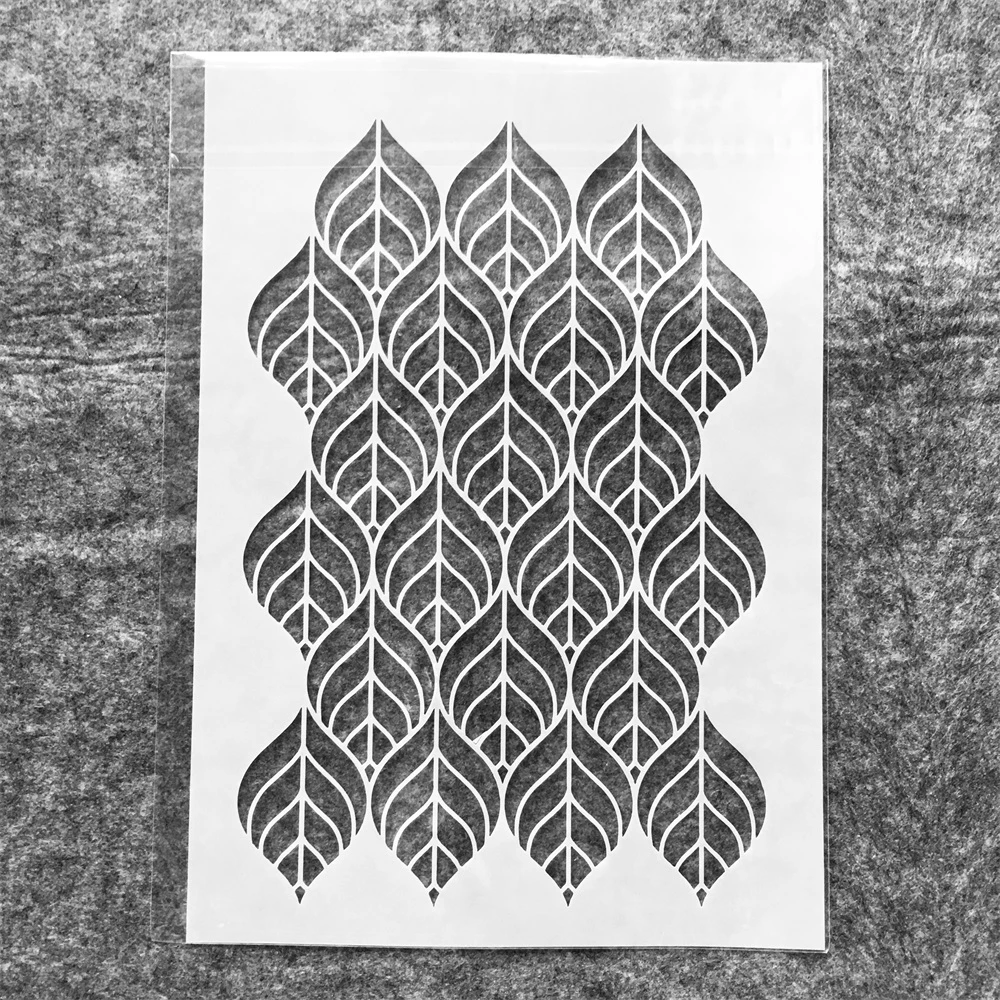 A4 29cm Leaves Geometry Texture DIY Layering Stencils Wall Painting Scrapbook Coloring Embossing Album Decorative Template
A4 29cm Leaves Geometry Texture DIY Layering Stencils Wall Painting Scrapbook Coloring Embossing Album Decorative Template