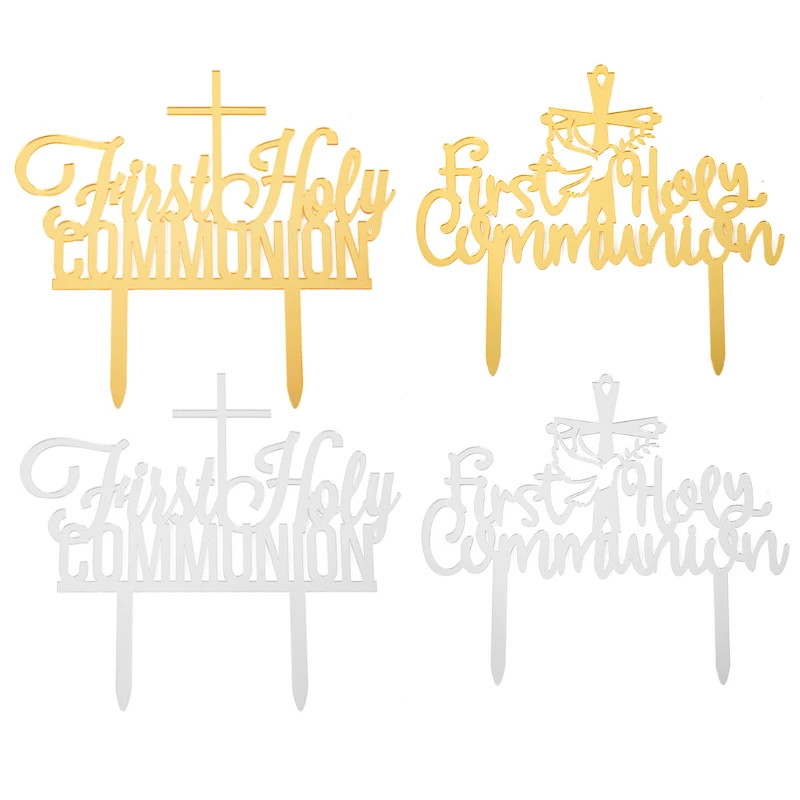 1PC Acrylic First Holy Communion Cake Topper Religious Baby Baptism Centerpieces Birthday Party Baby Shower Decorations
1PC Acrylic First Holy Communion Cake Topper Religious Baby Baptism Centerpieces Birthday Party Baby Shower Decorations