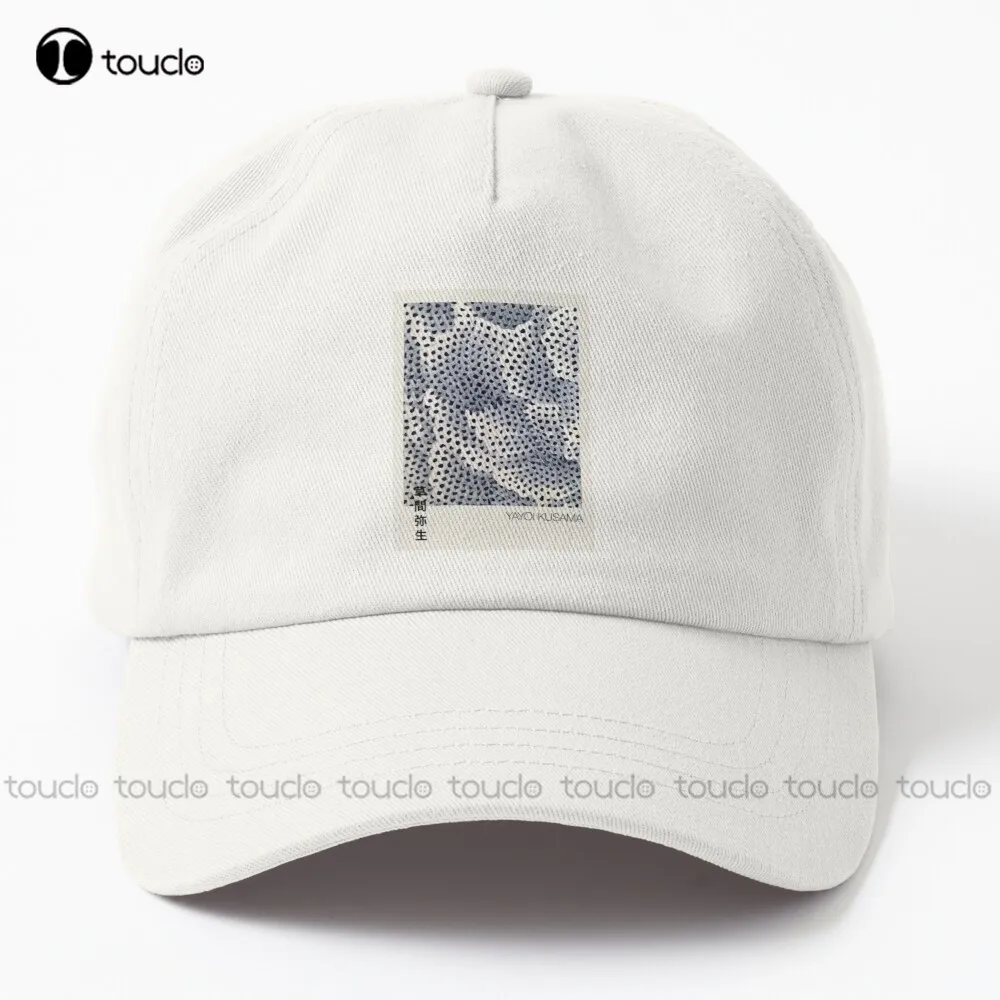 

Yayoi Kusama - Black And White Spots Dad Hat Women'S Baseball Caps Cartoon Denim Color Outdoor Cotton Caps Hip Hop Trucker Hats