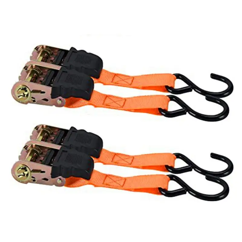 Ratchet Tie Down Lashing Cargo Straps Belt With 1000lb Break Strength With Metal Buckle Tow Rope Tensioner For Car Accessories
Ratchet Tie Down Lashing Cargo Straps Belt With 1000lb Break Strength With Metal Buckle Tow Rope Tensioner For Car Accessories