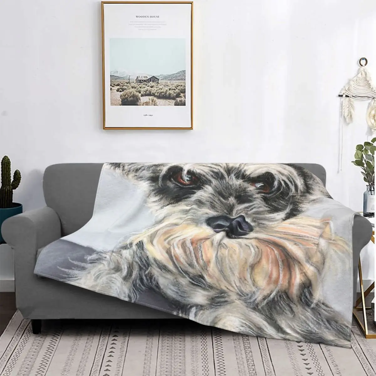 Manta Schnauzer en miniatura, colcha de cama a cuadros, cubiertas de cama, manta de verano, fundas de cama de Winter 
Manta Schnauzer en miniatura, colcha de cama a cuadros, cubiertas de cama, manta de verano, fundas de cama de Winter