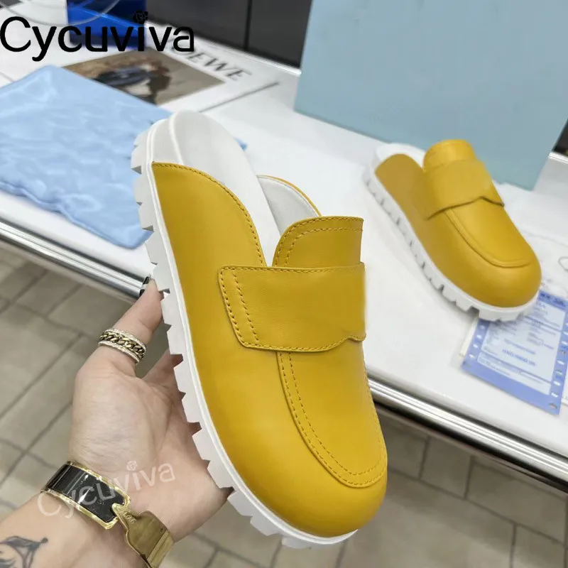 2022 New Summer Half Flat Slippers Women Black Leather Slides Ladies Casual Beach Shoes Platform Brand Slippers Women Mules
2022 New Summer Half Flat Slippers Women Black Leather Slides Ladies Casual Beach Shoes Platform Brand Slippers Women Mules