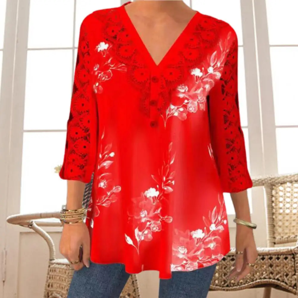 Chic Flower Pattern Mid-Length Shirt Women Top Temperament Super Soft
Chic Flower Pattern Mid-Length Shirt Women Top Temperament Super Soft