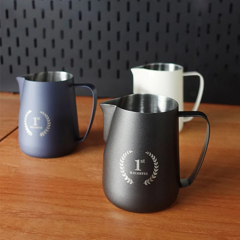 Coffee Milk Frothing Pitcher Jug 304 Stainless Steel With Scale Latte Steam Coffee Paint Process Kitchen Cafe Accessories
Coffee Milk Frothing Pitcher Jug 304 Stainless Steel With Scale Latte Steam Coffee Paint Process Kitchen Cafe Accessories