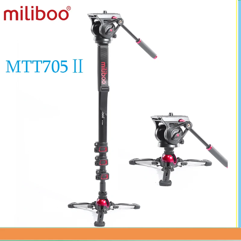 

miliboo MTT705Ⅱ Camera Stand Camera Video Monopod with Fluid Drag Head Professional Camera Stand DSLR Camcorder Travel 10kg load