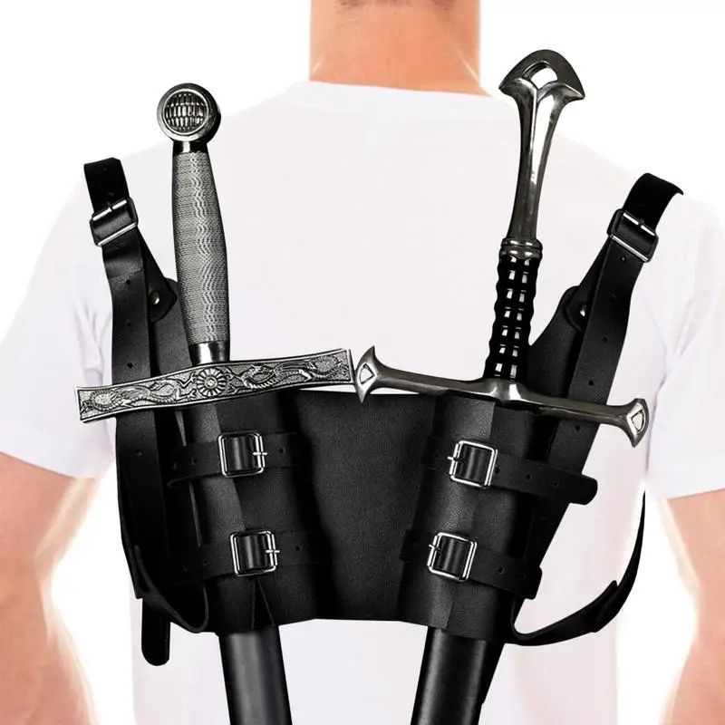 Back Scabbard Holder PU Leather Sword Sword Sheath Holder Waist Belt Hanger Scabbard Warrior Cosplay Costume Scabbard Accessory
Back Scabbard Holder PU Leather Sword Sword Sheath Holder Waist Belt Hanger Scabbard Warrior Cosplay Costume Scabbard Accessory