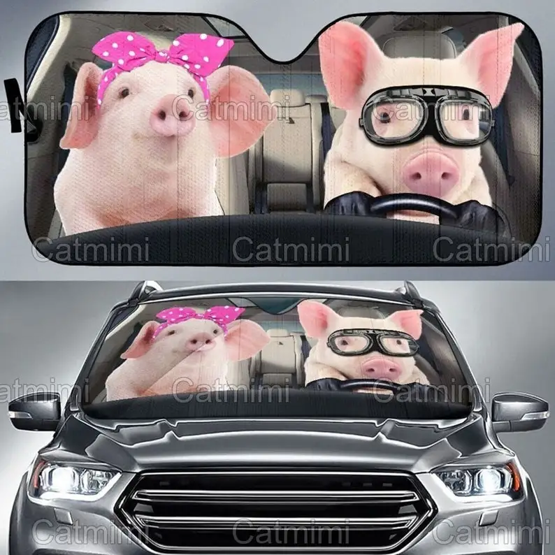 Pig Family Sun Shade, Pig Auto Sun Shade, Pig Car Decoration, Pig Farm Sun Shade Gift PHT142104A94
Pig Family Sun Shade, Pig Auto Sun Shade, Pig Car Decoration, Pig Farm Sun Shade Gift PHT142104A94