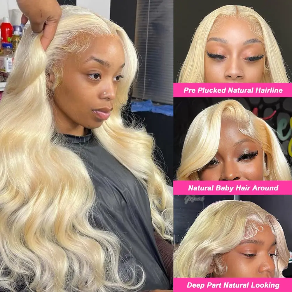 613 Body Wave Wigs 36 38inches 13x4 hd Lace Frontal Human Hair Wigs Brazilian Remy PrePlucked With Baby Hair Hairline For Women
613 Body Wave Wigs 36 38inches 13x4 hd Lace Frontal Human Hair Wigs Brazilian Remy PrePlucked With Baby Hair Hairline For Women