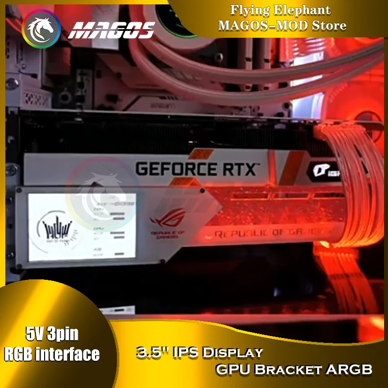 3.5'' IPS Display GPU Bracket ARGB PC Hardware Monitor USB Type-C AIDA64 Freely DIY Dynamic Themes Video Card Support
3.5'' IPS Display GPU Bracket ARGB PC Hardware Monitor USB Type-C AIDA64 Freely DIY Dynamic Themes Video Card Support