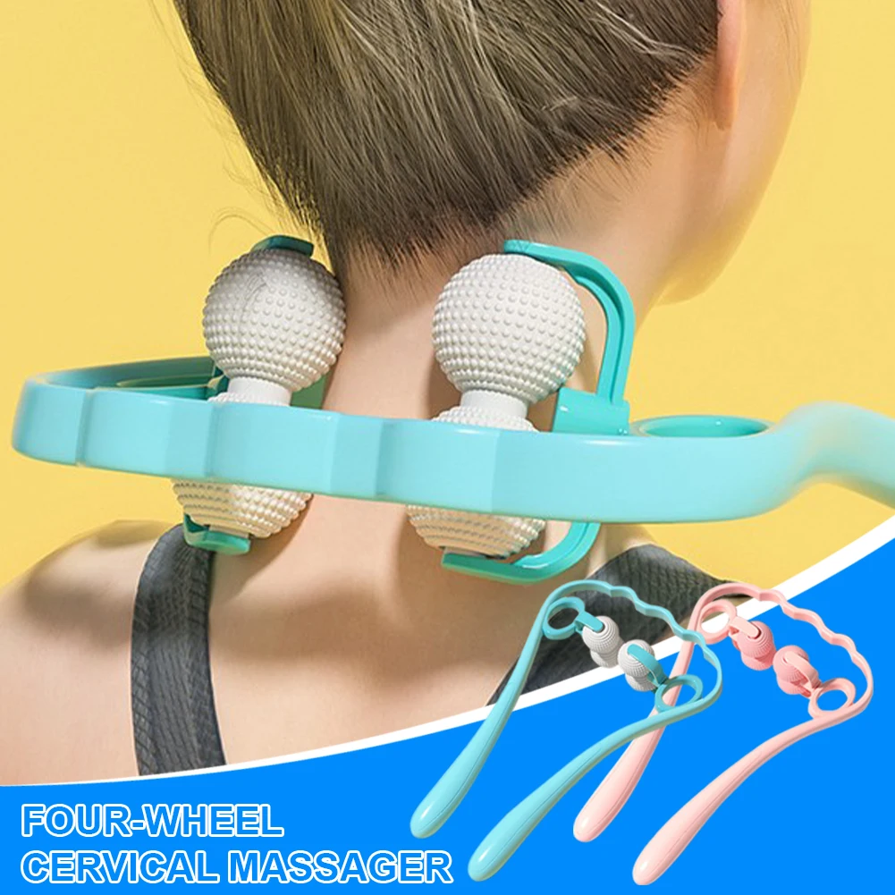 Neck Massager Manual Pressure Point Therapy Roller 4 Heads Shiatsu Deep Tissue Neck Sholder Leg Massager Pain Stress Relief
Neck Massager Manual Pressure Point Therapy Roller 4 Heads Shiatsu Deep Tissue Neck Sholder Leg Massager Pain Stress Relief