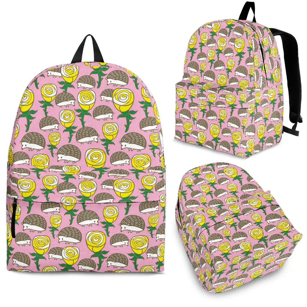 YIKELUO Cartoon Hedgehog Yellow Rose Design Durable Brand Backpack Pink Student Textbook Knapsack With Zipper Casual Travel Bag
YIKELUO Cartoon Hedgehog Yellow Rose Design Durable Brand Backpack Pink Student Textbook Knapsack With Zipper Casual Travel Bag