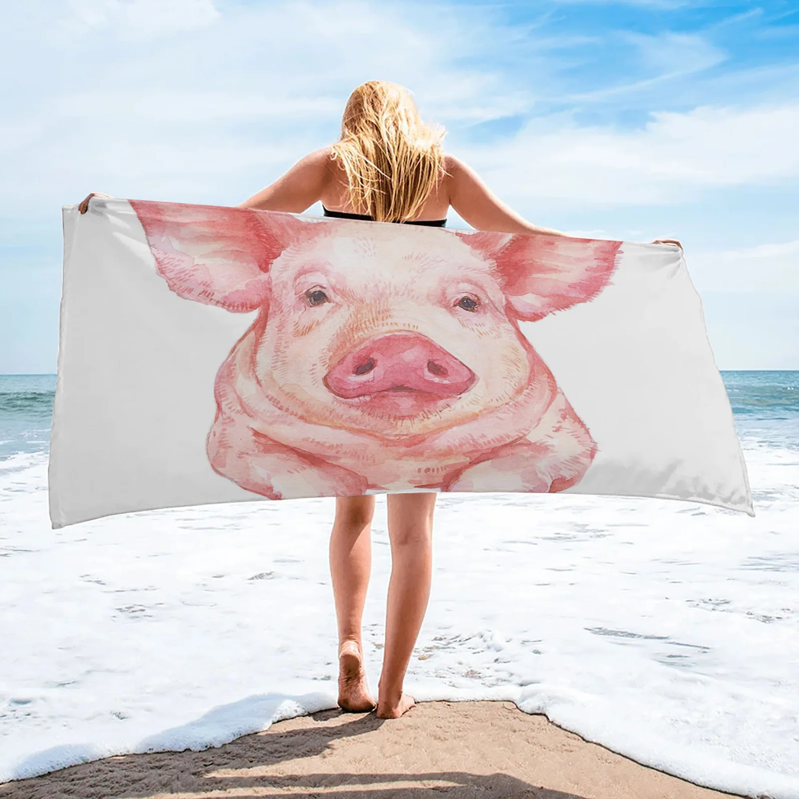 Современное бытовое банное полотенце в виде свиньи с изображением животных, быстросохнущее полотенце для фитнеса и спа, стильное пляжное п... 
Современное бытовое банное полотенце в виде свиньи с изображением животных, быстросохнущее полотенце для фитнеса и спа, стильное пляжное п...