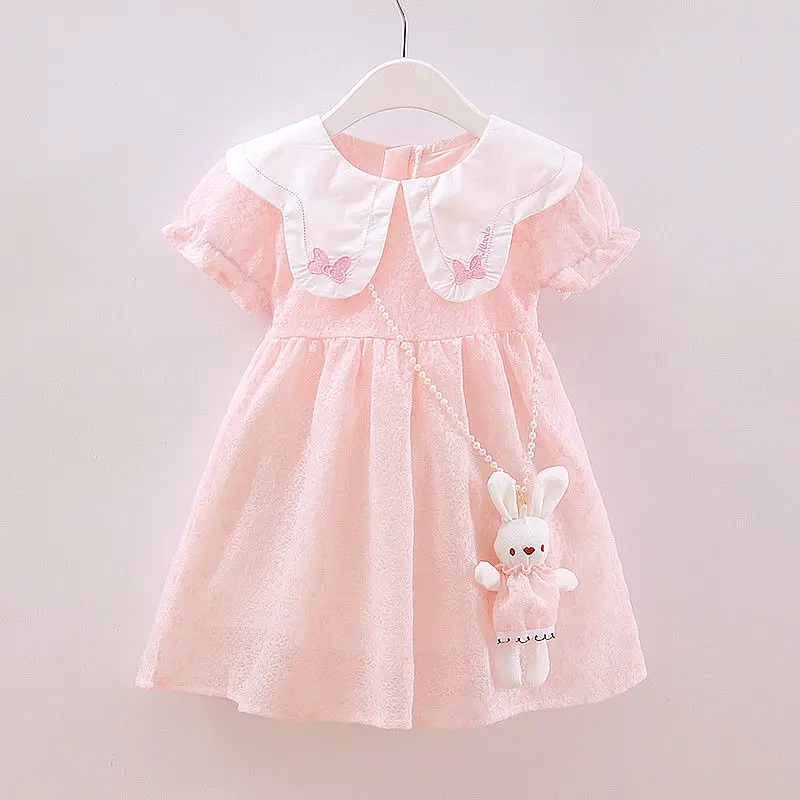 Girls' Dress 2023 New Thin Summer Clothing Lace Gauzy Skirt Little Girl Peter Pan Collar Short Sleeve Princess
Girls' Dress 2023 New Thin Summer Clothing Lace Gauzy Skirt Little Girl Peter Pan Collar Short Sleeve Princess