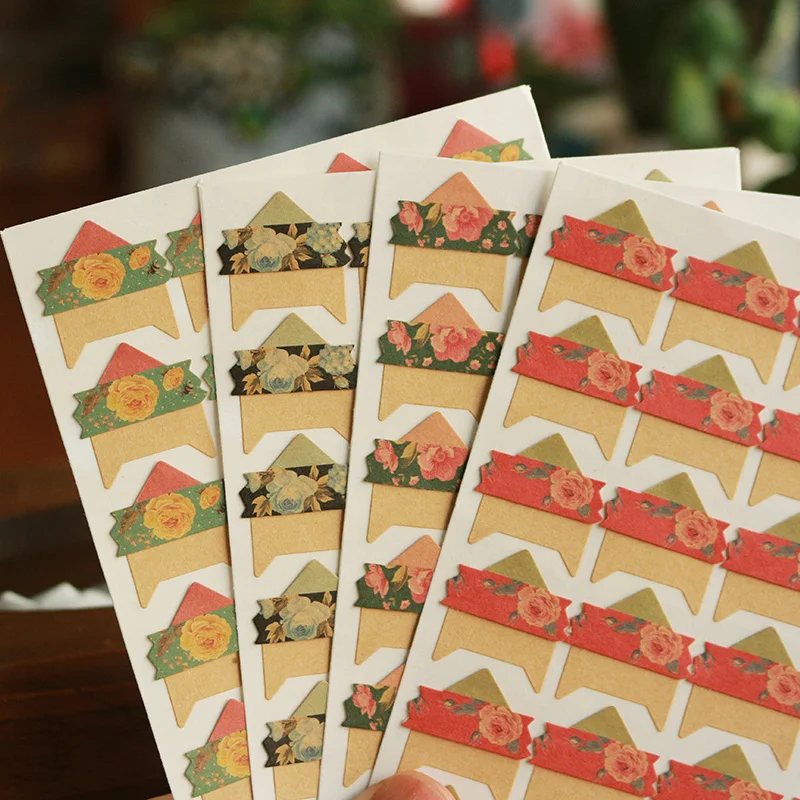 96 pcs/lot 4 sheets Vintage flowers Corner Paper DIY Stickers for Photo Album Scrapbooking Protect photo Frame albums Decoration
96 pcs/lot 4 sheets Vintage flowers Corner Paper DIY Stickers for Photo Album Scrapbooking Protect photo Frame albums Decoration