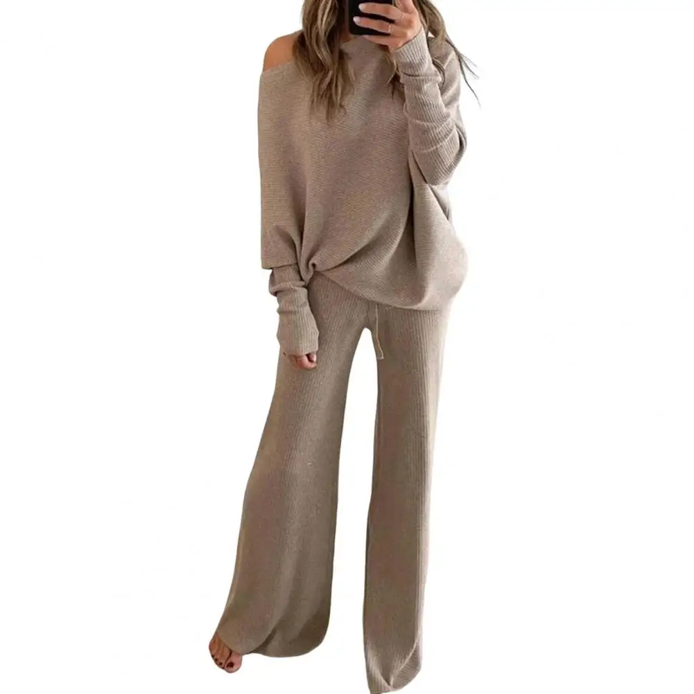 2 Pcs/Set Chic Women Tracksuit Round Neck Anti-pilling Autumn Tracksuit Wide Leg Women Top Pants Set
2 Pcs/Set Chic Women Tracksuit Round Neck Anti-pilling Autumn Tracksuit Wide Leg Women Top Pants Set