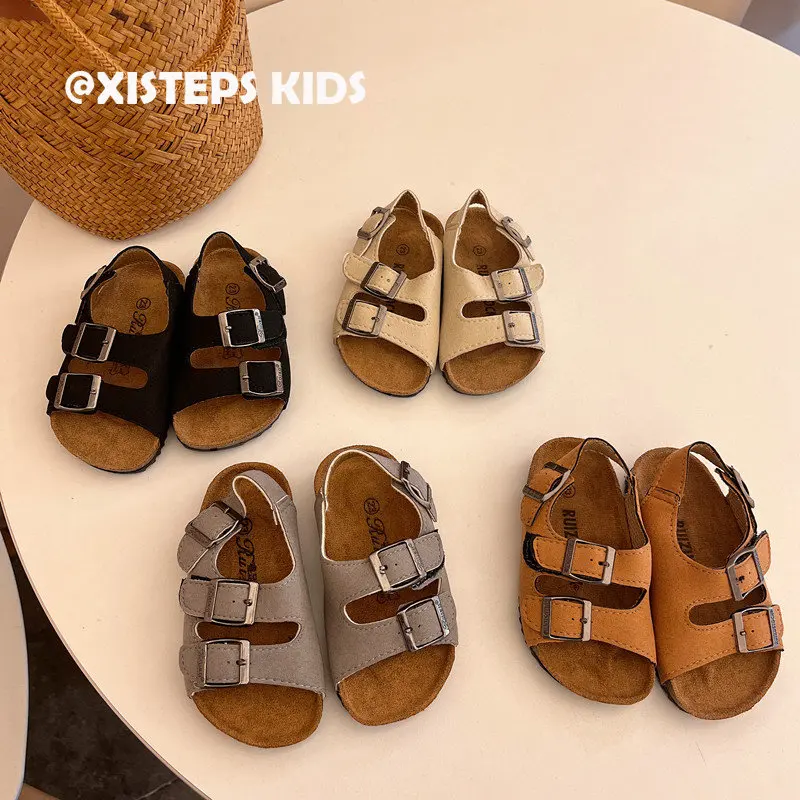Comfy Children Girls Boys Summer Beach Sandals Non-slip Soft Toddler Shoes Black Brown Grey Baby Designer Sandals Footwear 
Comfy Children Girls Boys Summer Beach Sandals Non-slip Soft Toddler Shoes Black Brown Grey Baby Designer Sandals Footwear