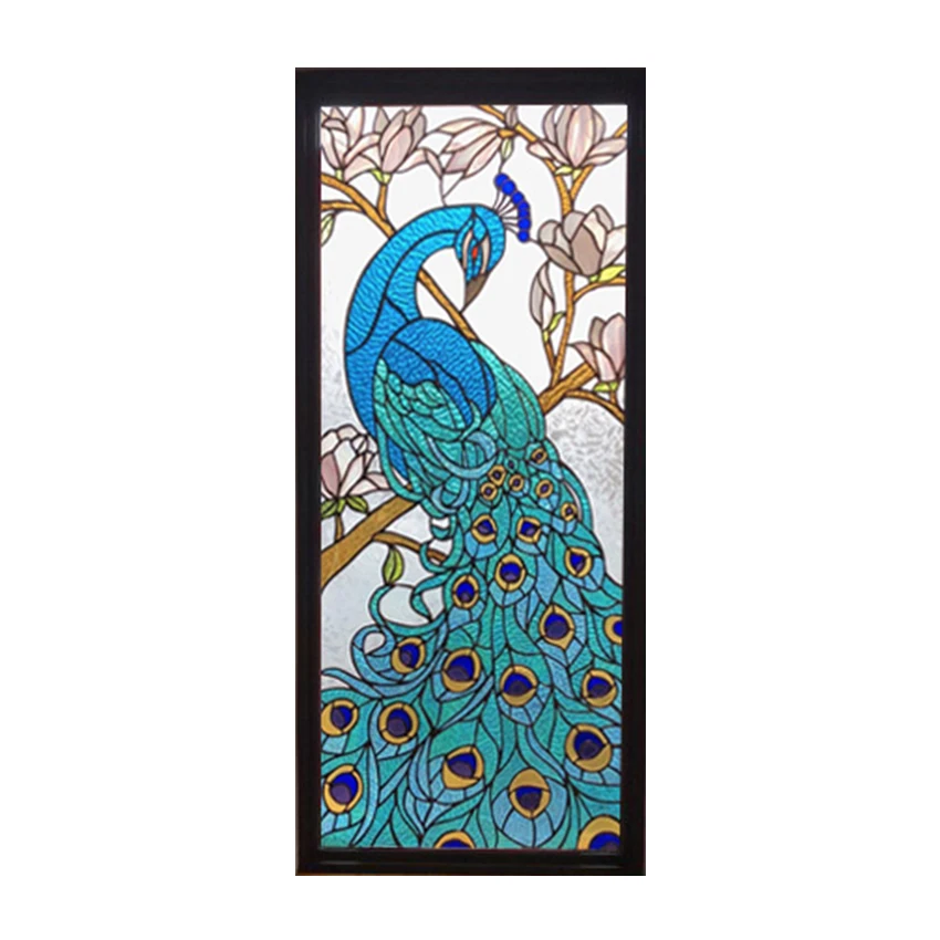 Self-adheisve Gluey Peacock Security Film Stained Glass Sticker Privacy Window Balcony Film For Bathroom,Bedroom,Living Room
Self-adheisve Gluey Peacock Security Film Stained Glass Sticker Privacy Window Balcony Film For Bathroom,Bedroom,Living Room