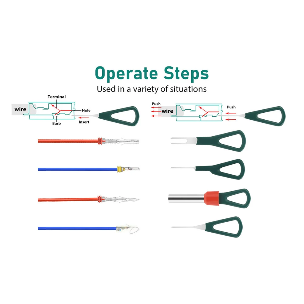 76pcs/box Car Cable Plug Removal Tool Pin Puller Repair Removal Tool Protecti Cover Widely Application Cable Plug Removal Tools
76pcs/box Car Cable Plug Removal Tool Pin Puller Repair Removal Tool Protecti Cover Widely Application Cable Plug Removal Tools