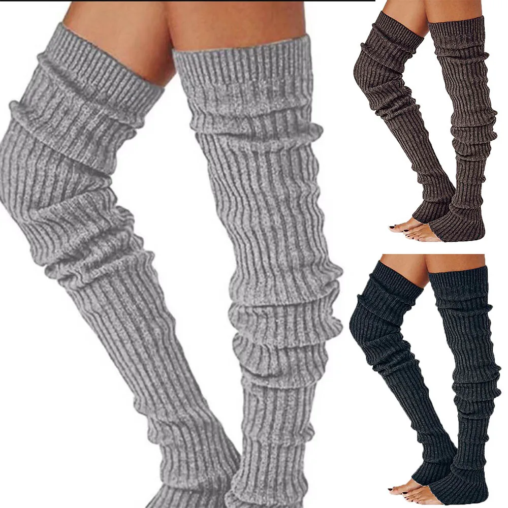

1 пара гетры в стиле "Лолита" женские длинные носки шерстяное вязаное покрытие для ног теплые носки Y2K для осени и зимы вязаные крючком носки карандаш манжеты для сапог