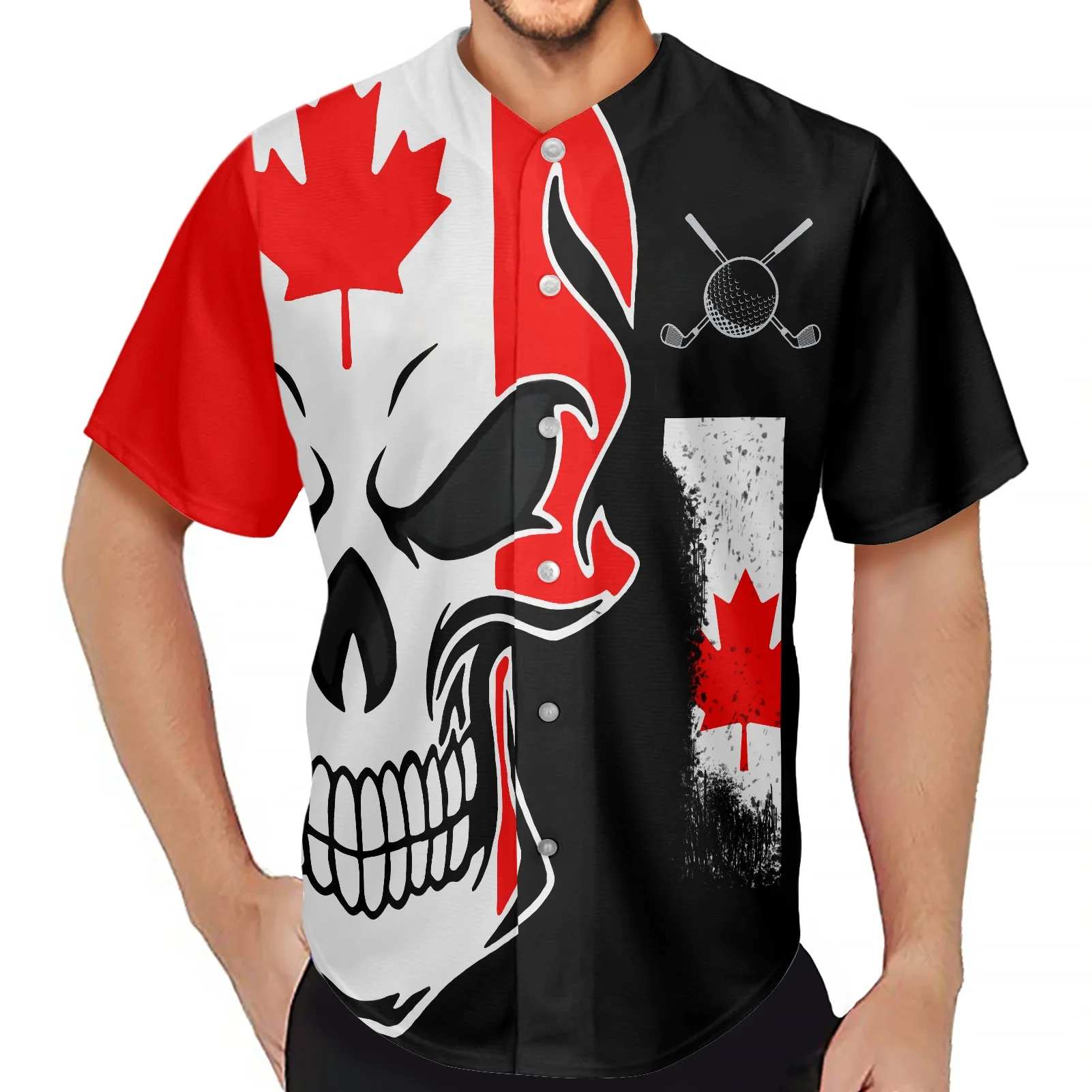 Canadian Flag Maple Leaf Skull Pattern Red White Black Newest Baseball Jersey Shirt Casual Unique Unisex Funny Sport Streewear
Canadian Flag Maple Leaf Skull Pattern Red White Black Newest Baseball Jersey Shirt Casual Unique Unisex Funny Sport Streewear