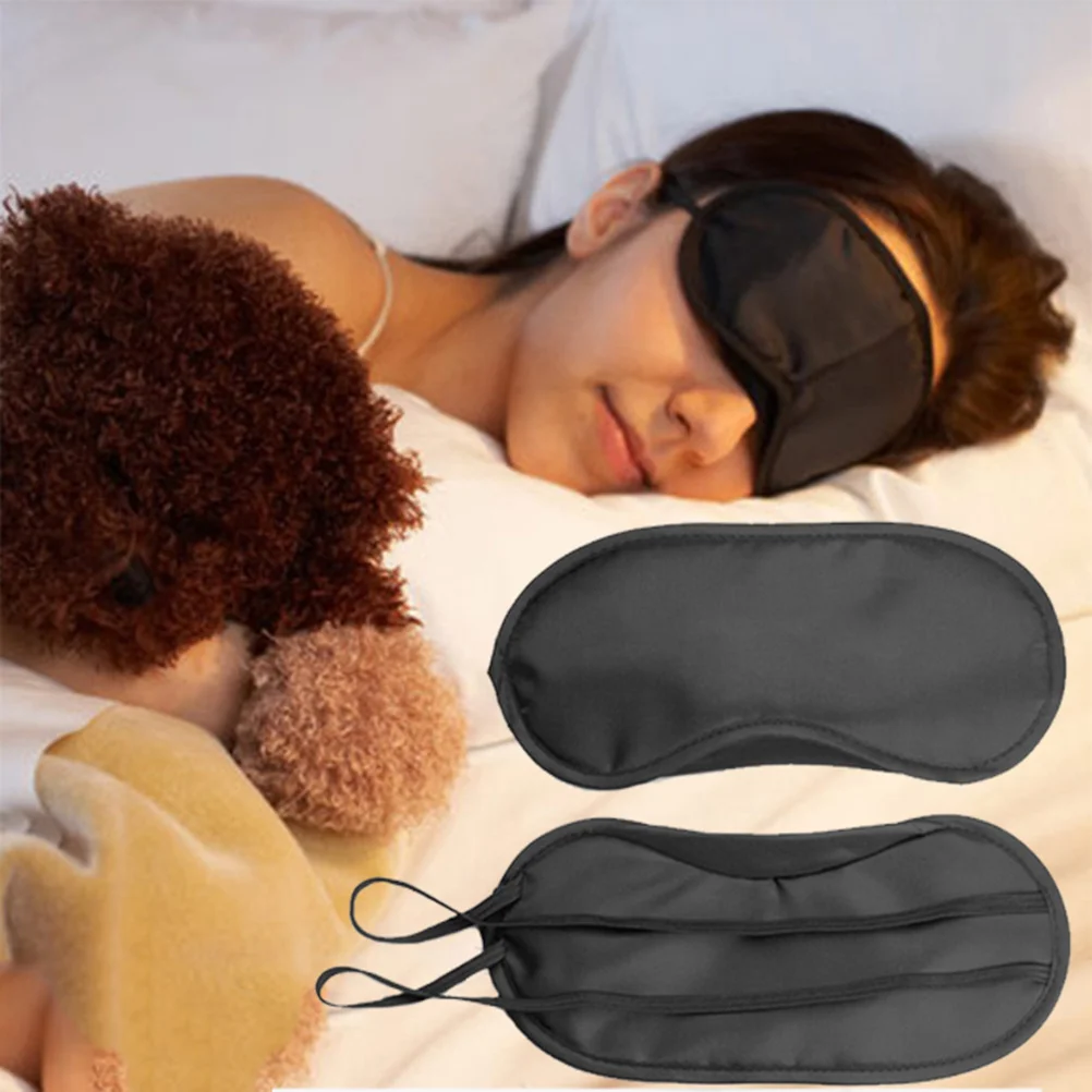 

Portable Sleep Rest Aid Blackout Fatigue Mitigation Breathable Eyepatch Eyeshade Shield Eye Mask (Black) Shading