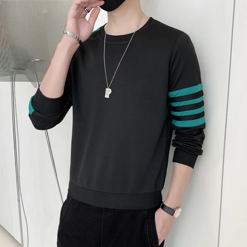 Spring and Autumn Men's Trend Slim Long Sleeve Men's Casual Shirts Round Neck Pullovers Long Sleeve T-Shirts
Spring and Autumn Men's Trend Slim Long Sleeve Men's Casual Shirts Round Neck Pullovers Long Sleeve T-Shirts